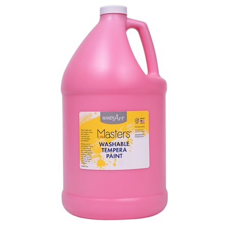Handy Art Little Masters Washable Tempera Paint, Pink, Gallon 214722
